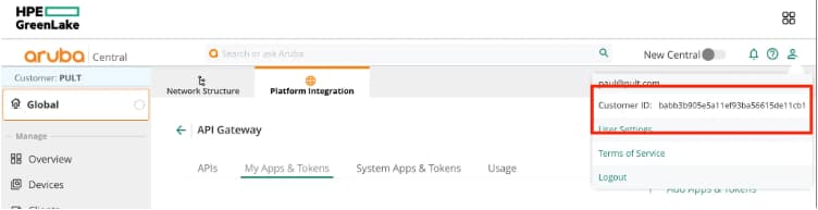 Copy the Client ID and Client Secret