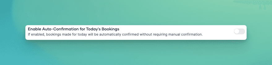Booking confirmation settings in Pult Workplace